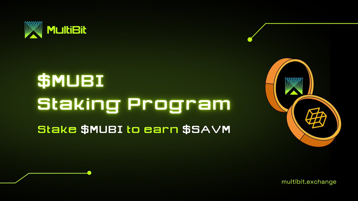 🌉 $MUBI staking program announcement 🔸@SatoshiVM has allocated 0.4% FDV $SAVM to reward and empower $MUBI holders via staking 🔸SAVM is a decentralized #bitcoin ZK Rollup Layer2 that uses native BTC as gas 🔸🔄Multibit is the official designated BRC20 bridge of SatoshiVM