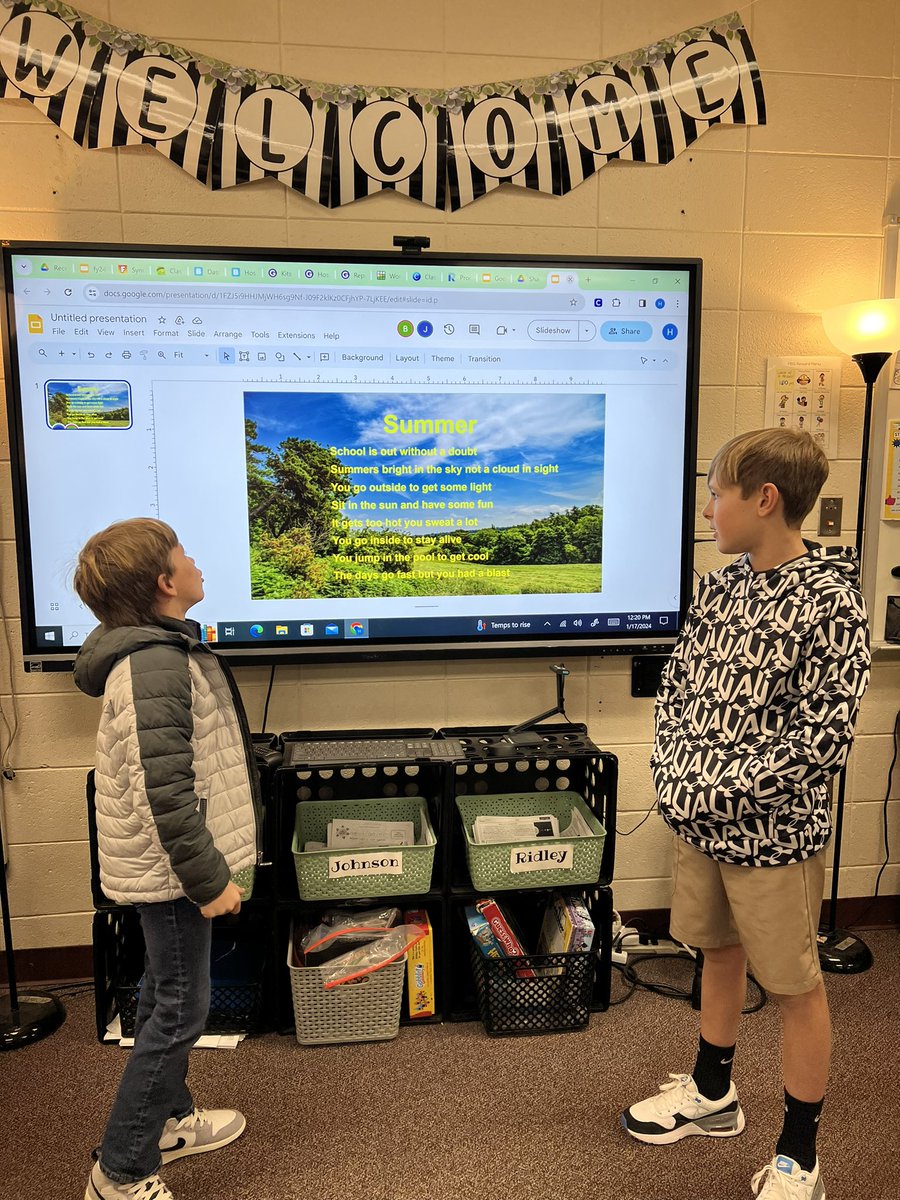 SeitzHalie's tweet photo. Poetry has been so fun with this group, their creativity is shining! 🤩 https://t.co/1mkZqhikUJ