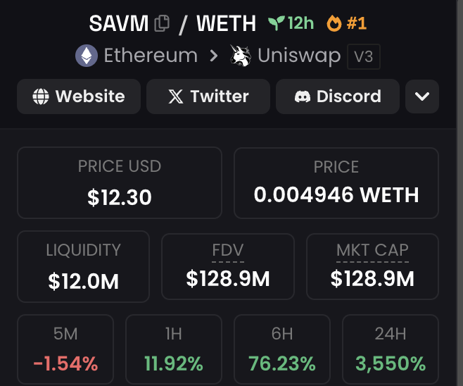 $SAVM did it. 

Insane performs 🚀