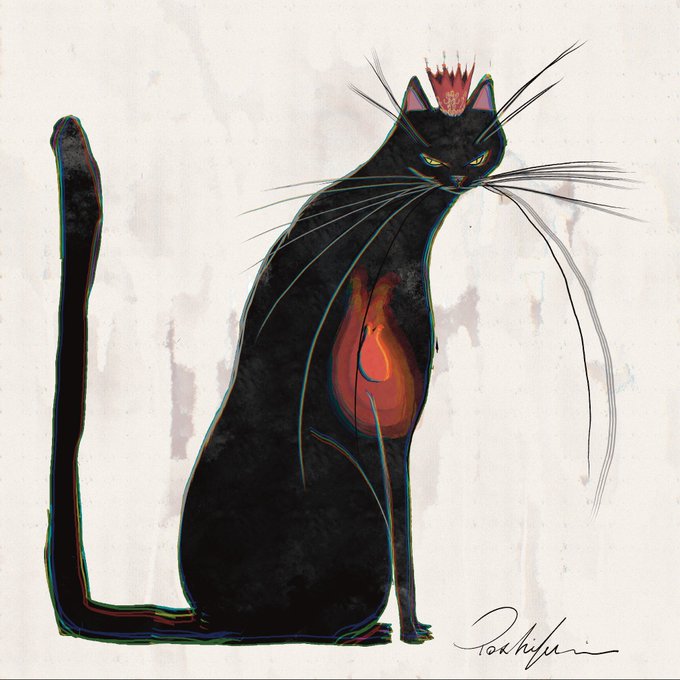 「黒猫 サイン」のTwitter画像/イラスト(新着)｜3ページ目