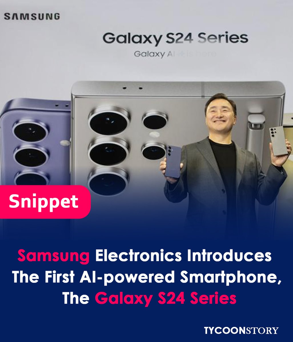 The First Smartphone With Ai Technology Is Unveiled By Samsung.

#SamsungAI #AIpoweredSmartphone #SmartphoneInnovation #FutureTech #SamsungRevolution #ArtificialIntelligence
#TechBreakthrough #InnovationInMobile #NextGenSmartphone @Samsung 

tycoonstory.com