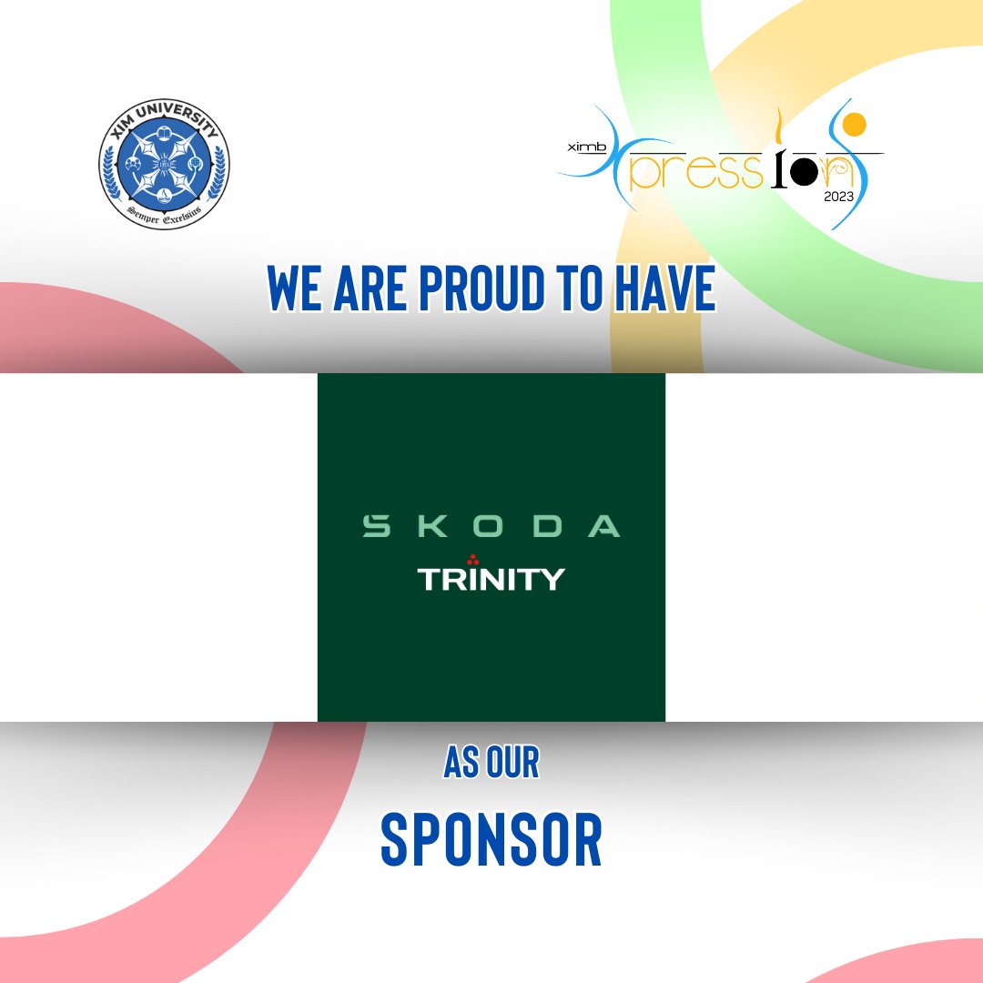 We are proud to announce Skoda as our Sponsor.

 #xpressions23 #XIMB
