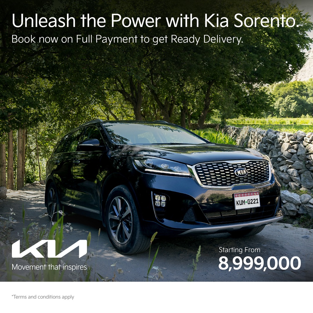 KiaMotorsPK's tweet image. The power to rule the road is now within reach. Book the Kia Sorento today on full payment to get immediate delivery.
#MorePowerToYou #MovementThatInspires