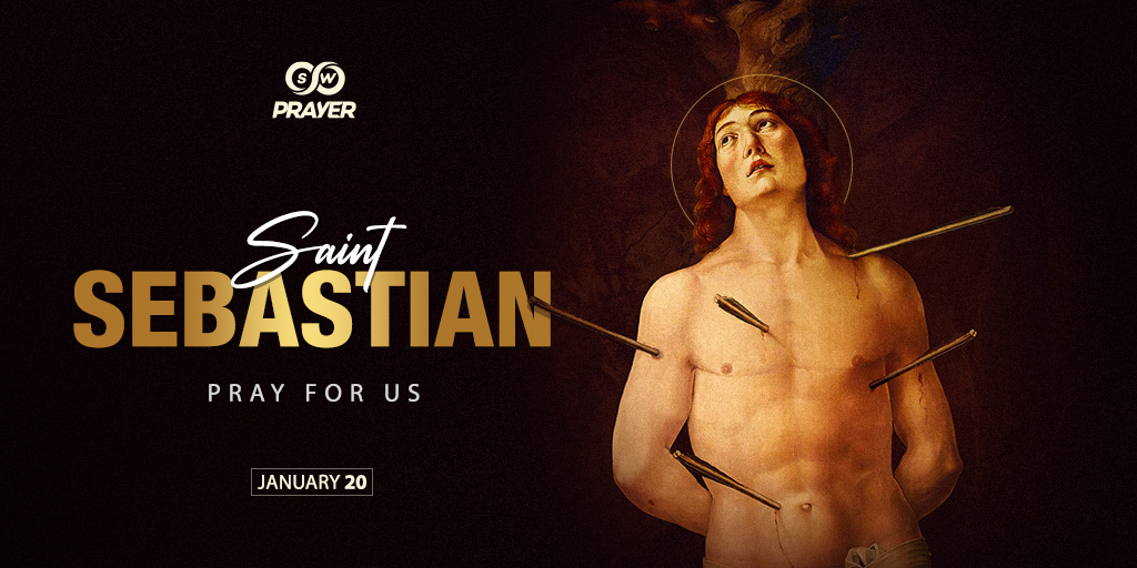 SwPrayer's tweet photo. Lord, fill us with that spirit of courage which gave your martyr Sebastian strength to offer his life in faithful witness. Help us to learn from him to cherish your law and to obey you rather than men.
#SaintSebastian #SWPrayer https://t.co/geRFfFFEB3