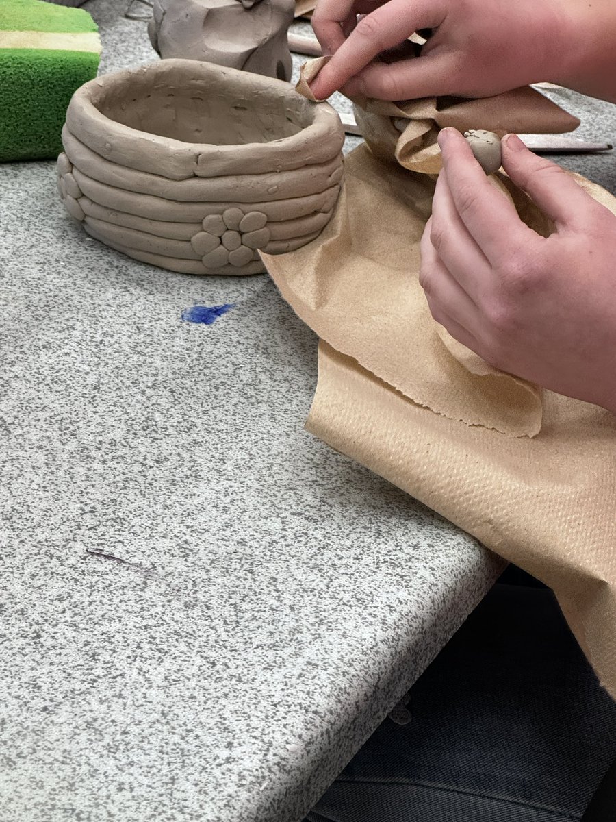 Art1  is working so hard to master the coil method! Check out these amazing creations! @2018Memorial