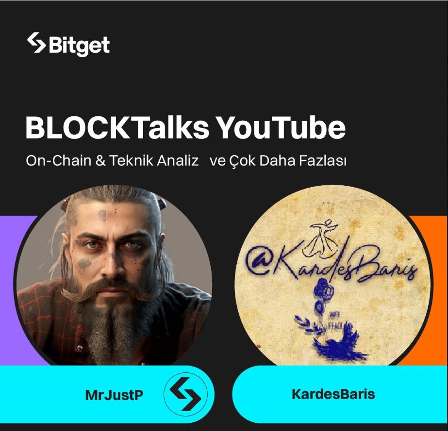 📺 Bugün, bilgi ve tecrübe dolu program #Blocktalks günü! #BTC ve piyasa hareketleri için #onchain ve Pivot analizi ne söylüyor? @KardesBaris ve @MrJustP saat 21.00'de #YouTube kanalımızda canlı yayında konuşuyor! 🔔 Abone olmayı unutmayın 👉 youtube.com/watch?v=InMST0…