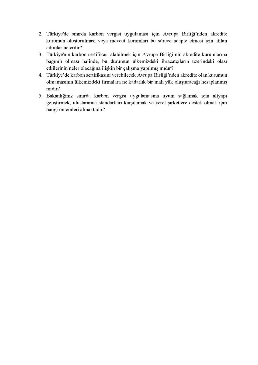 “Türkiye’de karbon sertifikasını verebilecek Avrupa Birliği’nden akredite olan kurumun olmadığı doğru mudur? Eğer doğruysa bu durumun gerekçesi nedir?

Türkiye’de karbon sertifikasını verebilecek Avrupa Birliği’nden akredite olan kurumun olmamasının ülkemizdeki firmalara ne