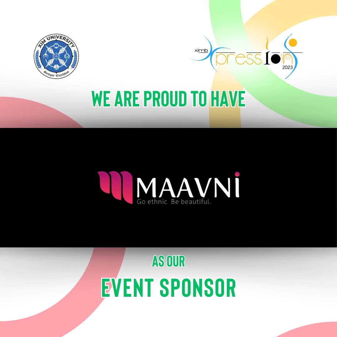 We are proud to announce Maanvi Designs as our Event Partner.

 #xpressions23 #XIMB