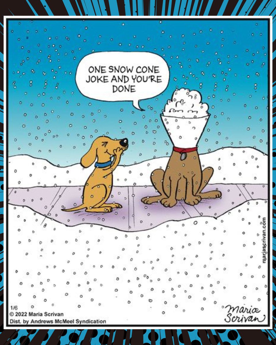 CountryPetLodge's tweet photo. Looks like Fido's taking the 'cone of shame' to a whole new level! 😂❄️ Sometimes winter gives you snowflakes, and sometimes... it gives you snow cones! 🐶🍧 

[One snow cone joke and you're done]

Thanks for the laughs, Maria Scrivan! 😂🐶😹 @MariaScrivan #MariaScrivan https://t.co/6puhMZ5xPr