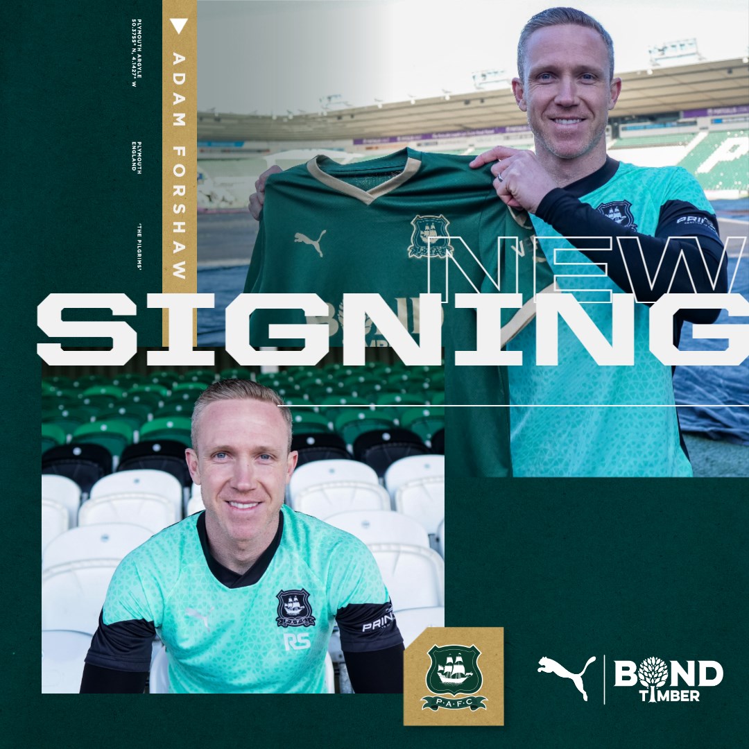 Argyle's tweet photo. ✒️ Argyle have signed midfielder Adam Forshaw on a permanent deal, following his release from Norwich City. 

Learn more about Adam, here. ⤵️

#pafc