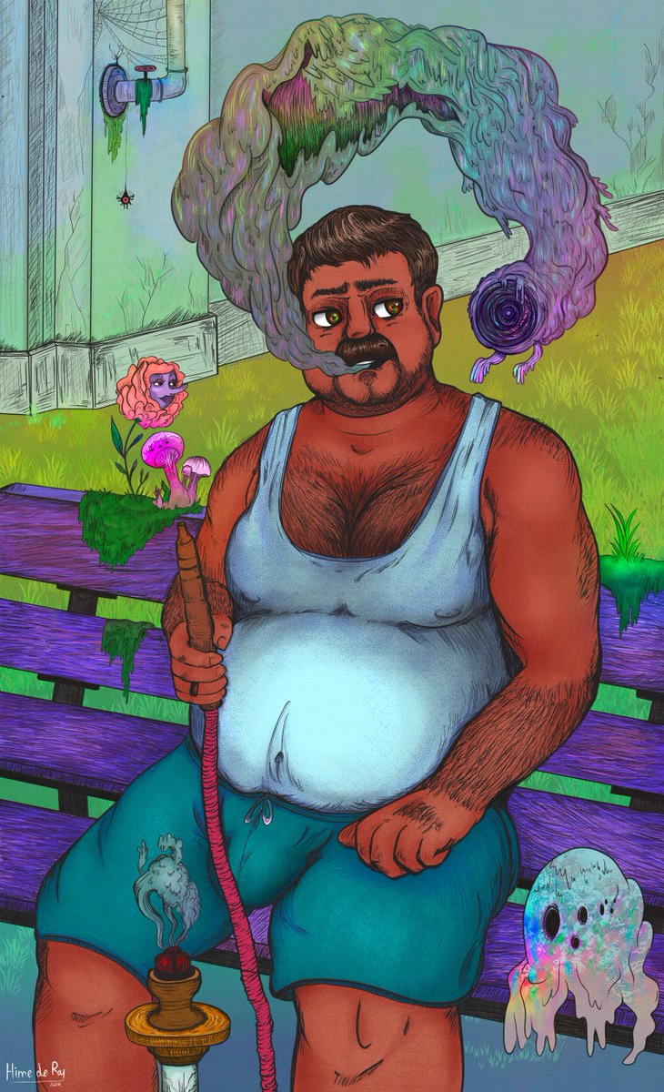 HimeDeRay's tweet photo. "Abo Ahmad in Wonderland" #bara #gayart #arabdaddy #arabdad #arab #wonderland #arabgay https://t.co/SnfvolxE9j