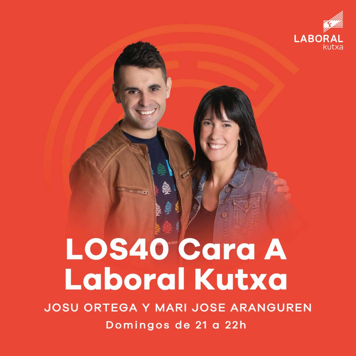 📢 Volvemos este domingo! @los40caraalaboralkutxa arranca nueva temporada por todo lo alto!! 🎸Nos visita @urtz_ofiziala en el estudio! 🔝Buscaremos nuestro primer Número 1 del año!!! 💿 Y las novedades musicales más importantes de Euskadi. No te lo pierdas!! @laboral_kutxa