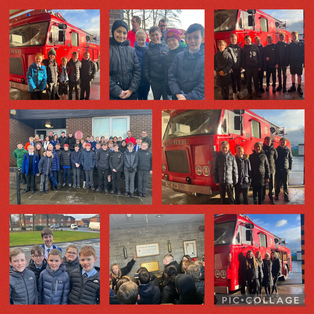 Room 23 with the Forged by Fire team, Community Safety Team from SFRS & Legacy Team consisting of previous Knowetop pupils created banners to honour Joseph Calderwood & Stanley McIntosh. We then visited Motherwell Community Fire Station @BurnsHistory @FireSafety_Lan @DalzielHigh