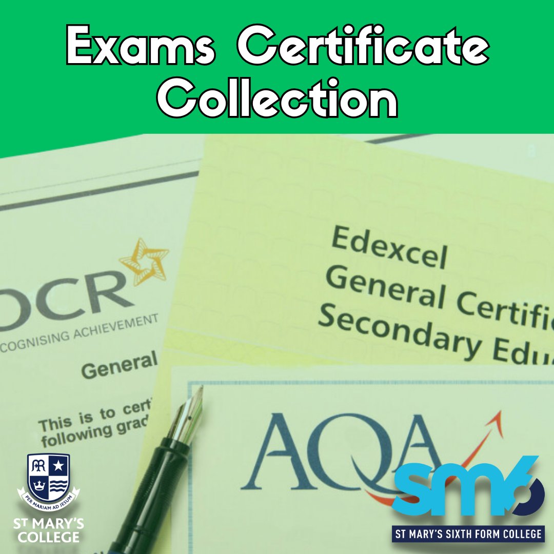 SMC Sixth Form (@sm6hull) on Twitter photo We still have a number of uncollected exam certificates from students who took A Level, BTec & other qualifications in Y13 last summer.
If you would like to arrange to collect these visit the Main School Reception on Cranbrook Avenue during the school day. <a href="/SM6_MHSC_Acad/">SM6 MHSC Academy</a> We still have a number of uncollected exam certificates from students who took A Level, BTec & other qualifications in Y13 last summer.
If you would like to arrange to collect these visit the Main School Reception on Cranbrook Avenue during the school day. <a href="/SM6_MHSC_Acad/">SM6 MHSC Academy</a>