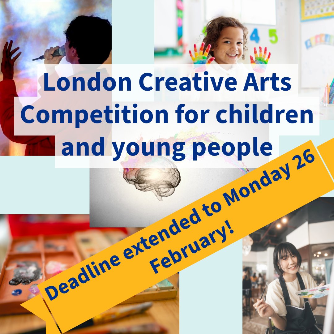 📣We've extended the deadline for the London #CYPHealthRights Arts Competition! 🕛Children and young Londoners up to 25 have until 26/02/2024 to enter 🫶 Share anything creative: drawings, poetry, film... 🏆Prizes for the winning entries Full details➡️ tphc.info/3GAIJIh