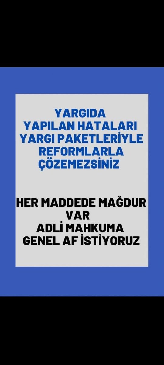 ErdoğanAffı SeçimÖncesi <a href="/RTErdogan/">Recep Tayyip Erdoğan</a> <a href="/dbdevletbahceli/">Devlet Bahçeli</a> <a href="/YildizFeti/">Feti Yıldız</a>