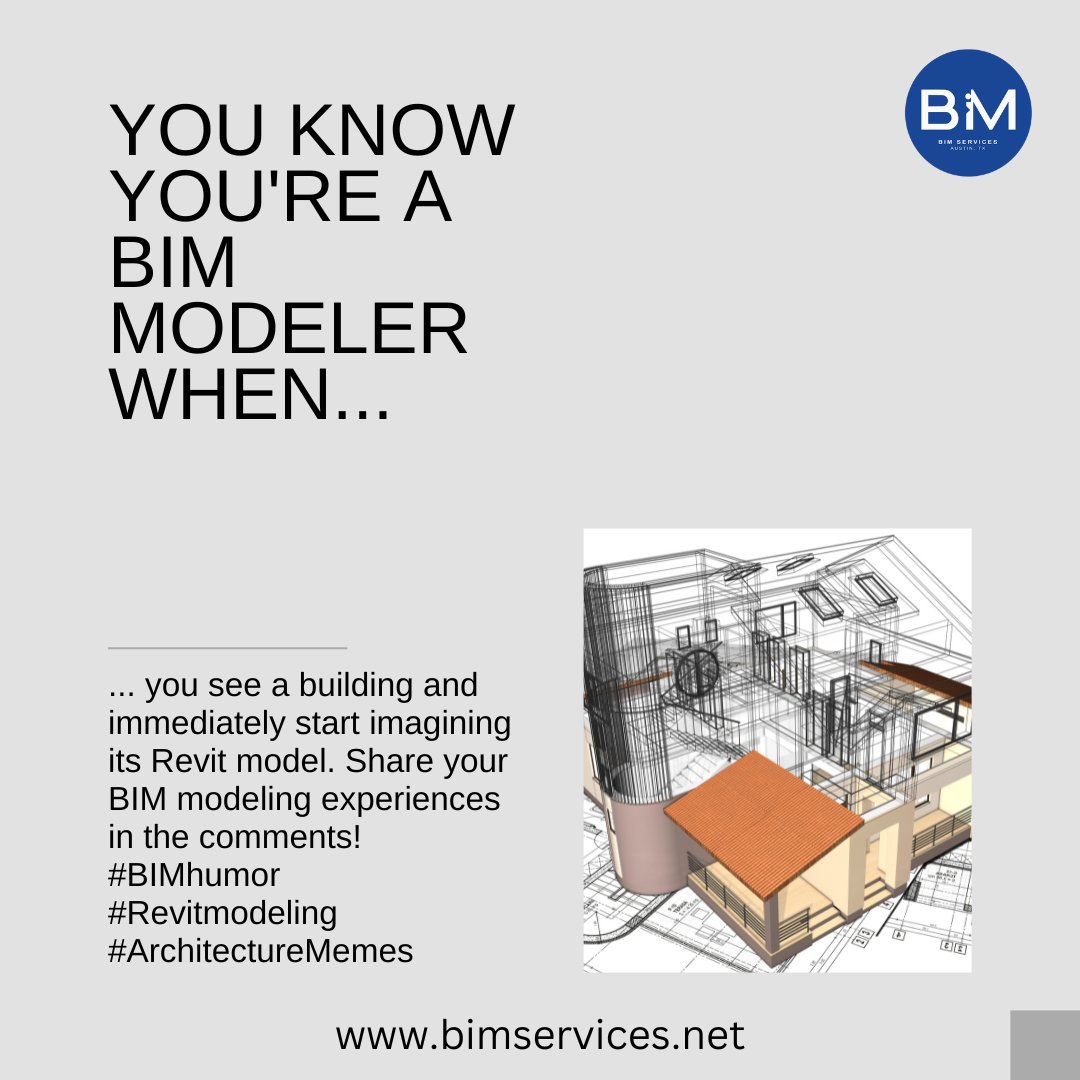 BIM_CADservices's tweet image. You see a building and immediately start imagining its Revit model. Share your BIM modeling experiences in the comments! #BIMhumor #Revitmodeling #ArchitectureMemes #bimservices #bim #services #hvac #modeling #linkedin #shopdrawings #work #project #mechanical #bimservicesllc