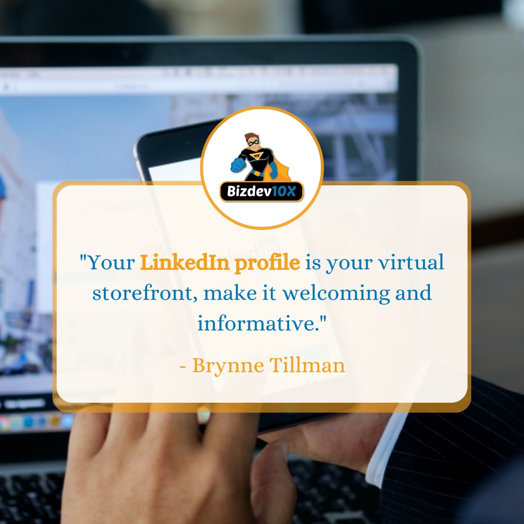 BizDev10X_'s tweet image. Your LinkedIn profile is the key to unlocking new opportunities! 🚀
#linkedinprofile #virtualstorefront #linkedinexpert #salesexpert #b2bleadgeneration