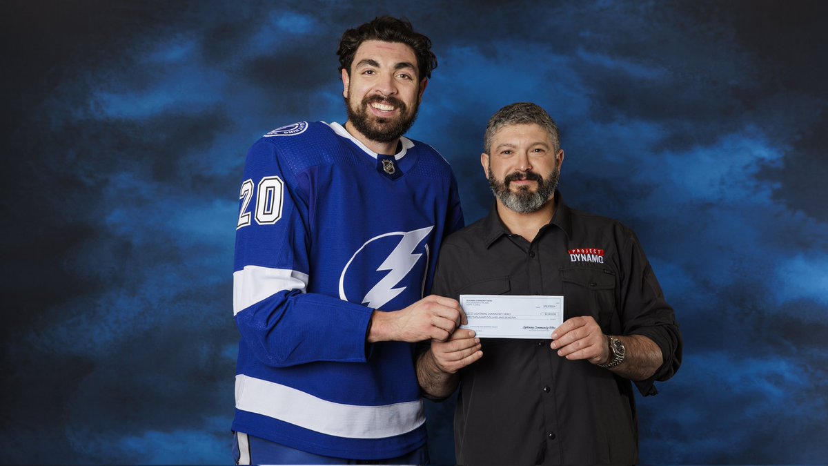 A huge congratulations to our good friend Bryan Stern from @Project_Dynamo1 for being named the #TBLightning community hero last night! What you've done for Americans is unmatched, and nobody is more deserving of this award! #GoBolts