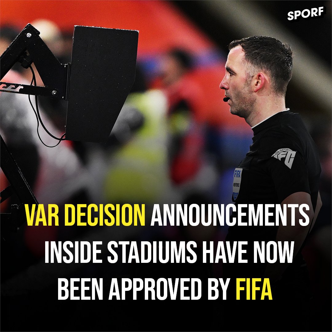 Huge development for Video Assistance Referee (VAR) in Europe. 📢 FIFA have authorised VAR to be audible in stadiums in Portugal where certain decisions will be explained to fans who are attending the game and are watching from home. According to reports, any communication…