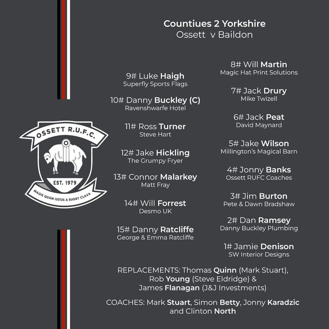 OssettRugby's tweet photo. #teamsheet 💪🏻🏉 #Bigweekend down at #QT with the First XV playing @BaildonRUFC and the #Pirates taking on @BurleyRUFC in the #breadboard cup 🍞🏆

#rugby #rugbyunion #localrugby #rugbyplayers #rugbylife #rugbymatch https://t.co/6lWgzHBcf0