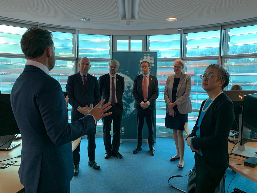 Thanks to <a href="/UNOSAT/">UNOSAT</a> for a great visit for Nordic ambassadors to see how you support data-driven decision-making in countries affected by conflict and natural disaster.

Satellite imagery analyses from UNOSAT  are vital tools for humanitarian operations and peace and security🌍