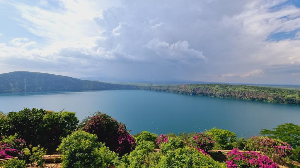 After Mt. Kenya the next run is round Lake Chala. Wrong turn today led me here. Lake Chala