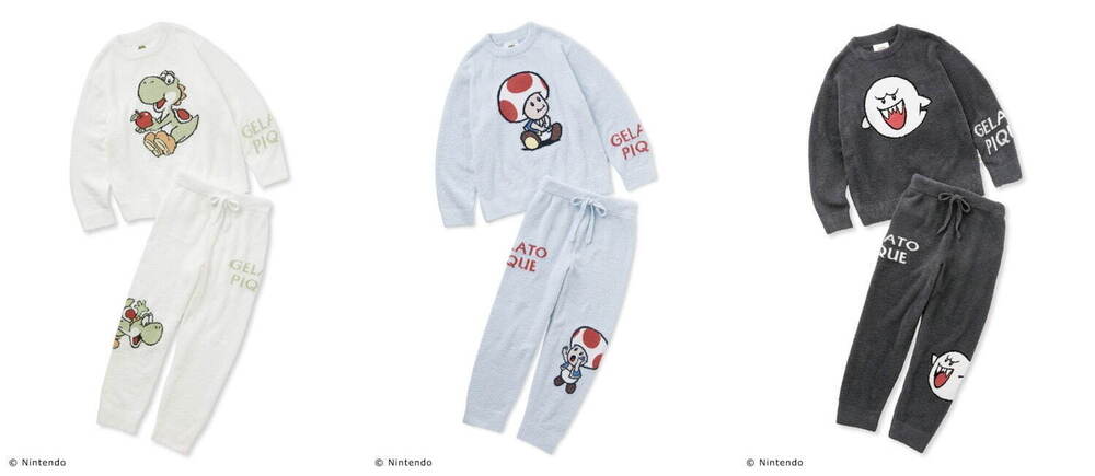 ジェラピケ♡スーパーマリオ キノピオ セットアップ スウェット ジェラピケ♡スーパーマリオ キノピオ セットアップ スウェット gelato