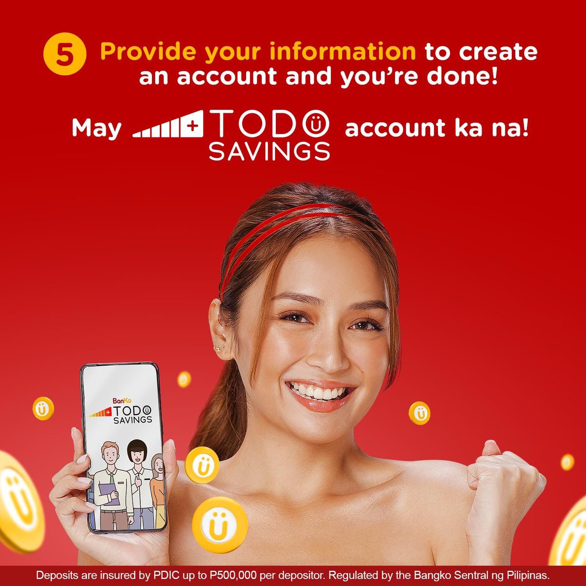 bernardokath's tweet photo. Want to open a TODO Savings Account? 5 steps lang, let me show you how! TODO easy ang requirements at TODO kaya kahit ‘di na pumunta sa branch! Plus, may 4% interest ka pa, kaya i-TODO mo na! Download the BanKo app and open an account today!

ASC Ref Code: B040P112922BS https://t.co/LYdF7uH2jA