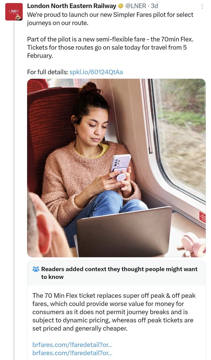 GarethDennis's tweet photo. Two ticketing trials, two very different results:
🏴 requires almost no explanation and is basically guaranteed to give you a cheaper ticket
🏴 has required extensive explanation and has resulted in an increase in fares for most passengers https://t.co/7IAoIYar5j