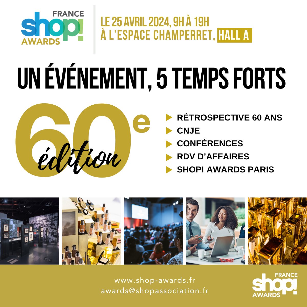 | Evénement PARTENAIRE : SHOP! AWARDS PARIS 2024 |  Ne ratez pas l'évènement SHOP! AWARDS PARIS 2024 ! 🎉 Joignez-vous à la célébration des 60 ans de la PLV avec FESPA France aux SHOP! AWARDS PARIS!  🏆 
👉fespa-france.fr/fespa-france-s…