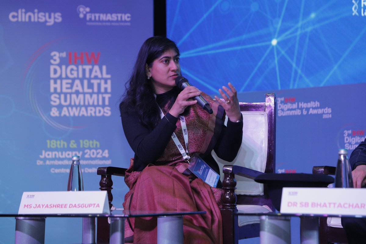 'Having big data but right data is important imagination should be there for enabling solutions to ensure health for all' - Moderated by @JayashreeDasgu2, Co-Founder & Project Director Samvedna Care #DigitalHealthSummit #Digitalhealth #Healthcare