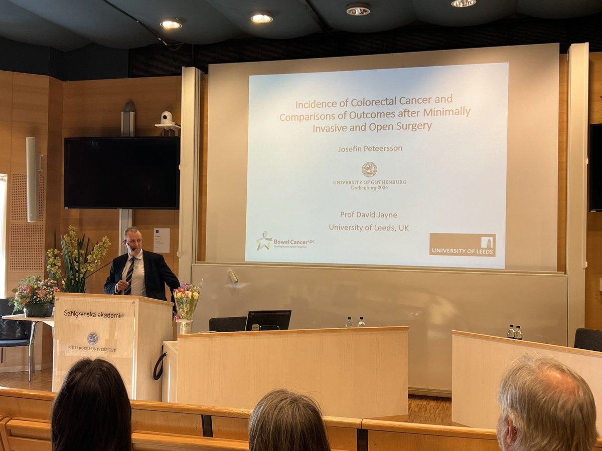 Jennifer Park (@jennifermcpark) on Twitter photo Proud moment for <a href="/SahlgrenskaAcad/">Sahlgrenska Academy</a> as <a href="/JosefinPeterss2/">Josefin Petersson</a> defends her thesis on minimal invasive and open colorectal cancer surgery with opponent professor David Jayne 🇬🇧 . Fantastic day and lovely to be in the audience. Proud moment for <a href="/SahlgrenskaAcad/">Sahlgrenska Academy</a> as <a href="/JosefinPeterss2/">Josefin Petersson</a> defends her thesis on minimal invasive and open colorectal cancer surgery with opponent professor David Jayne 🇬🇧 . Fantastic day and lovely to be in the audience.