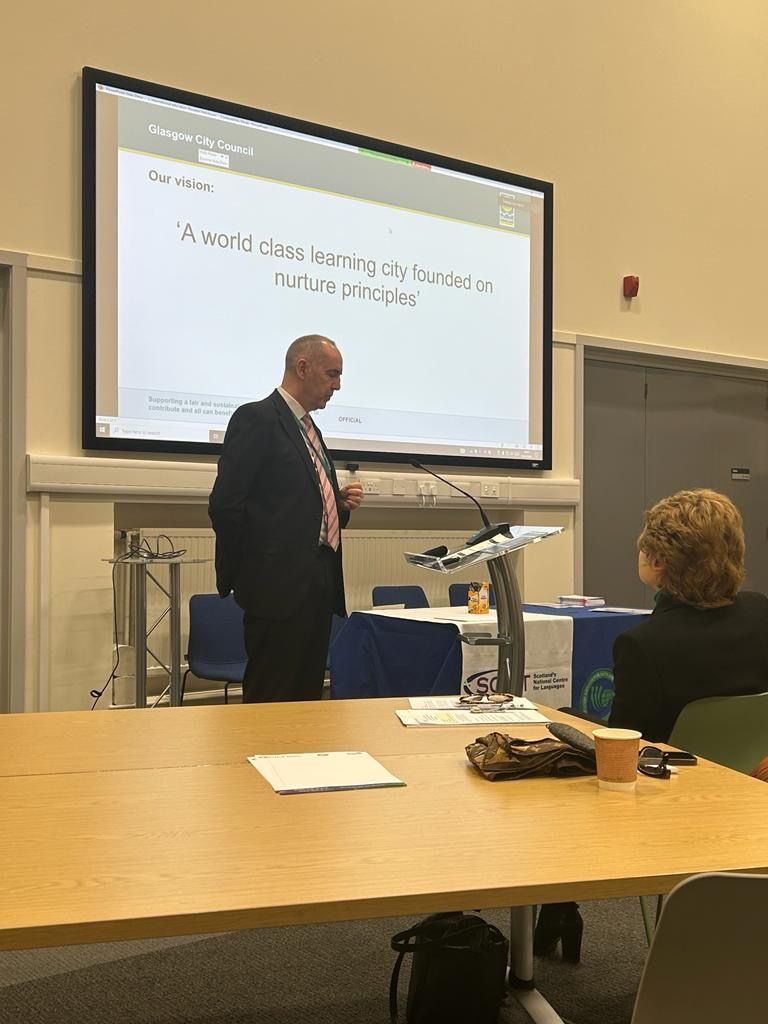 LfeeEurope's tweet photo. Kicking off @ISPScotland1 1st symposium are @_AnthonyCarroll for @LordProvostGCC, @Doug_GCC and Fiona Pate (HMI). Hope you all have a great day and find #Inspiration to make #InternationalEducation a reality for young people in Scotland. #Creativity #Collaboration @GlasgowIntEd https://t.co/15Eg4l2DOR