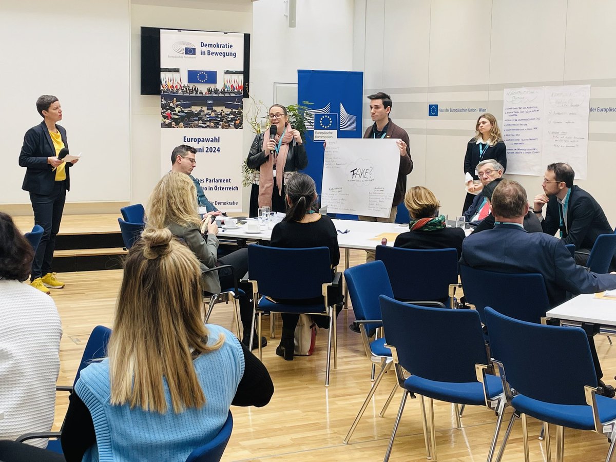 EU-Kommission Wien (@eukommwien) on Twitter photo Im Europawahljahr 2024 🇪🇺🗳️kommen Faktenchecks & raschen Richtigstellungen von Desinformationen  eine besondere Bedeutung zu. 
Welche Maßnahmen wir gemeinsam mit unseren Netzwerkpartnern <a href="/Europe_Direct/">Europe Direct AT</a> ergreifen können, haben wir heute im Haus der EU 🇪🇺🇦🇹  besprochen. 
Danke Im Europawahljahr 2024 🇪🇺🗳️kommen Faktenchecks & raschen Richtigstellungen von Desinformationen  eine besondere Bedeutung zu. 
Welche Maßnahmen wir gemeinsam mit unseren Netzwerkpartnern <a href="/Europe_Direct/">Europe Direct AT</a> ergreifen können, haben wir heute im Haus der EU 🇪🇺🇦🇹  besprochen. 
Danke