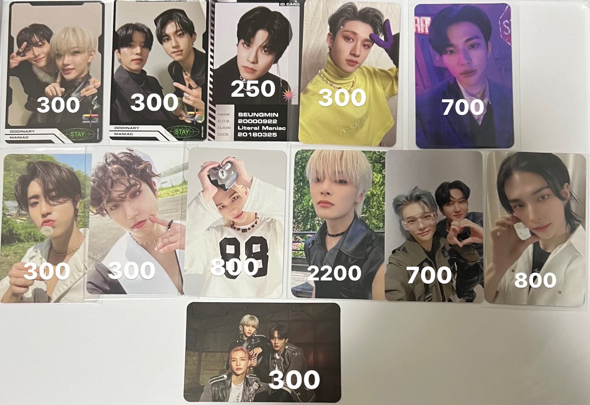 m_hyun320's tweet photo. straykids スキズ 交換 買取 トレカ

【譲】画像 (⚠️は初期傷あり)

【求】買取 

PayPay>>銀行振込
トレカ一部整理のためお譲り致します🙇🏻‍♀️
引越しを控えていて全て売り切りたいので多少お値下げ可能です。お気軽にお声掛け下さい。 https://t.co/o8uEkvjJEI