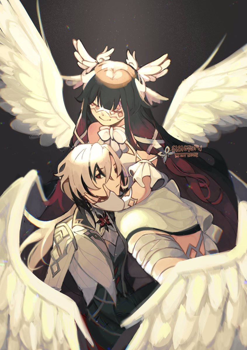 sisigtofu's tweet photo. love an angel 💫 #genshin https://t.co/jNf464bb4b