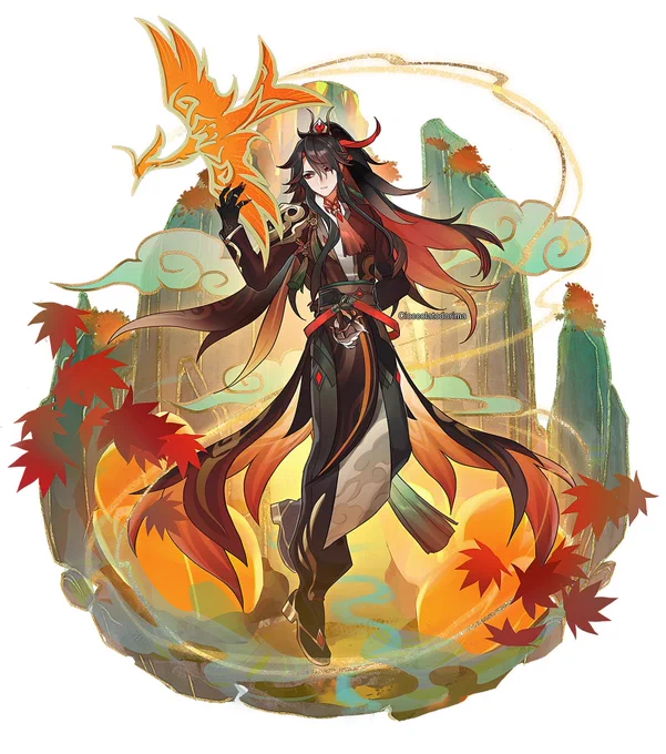 I hope next lantern rite we get the deer and the other bird. For now, they'll exist in my imagination haha (old illust)