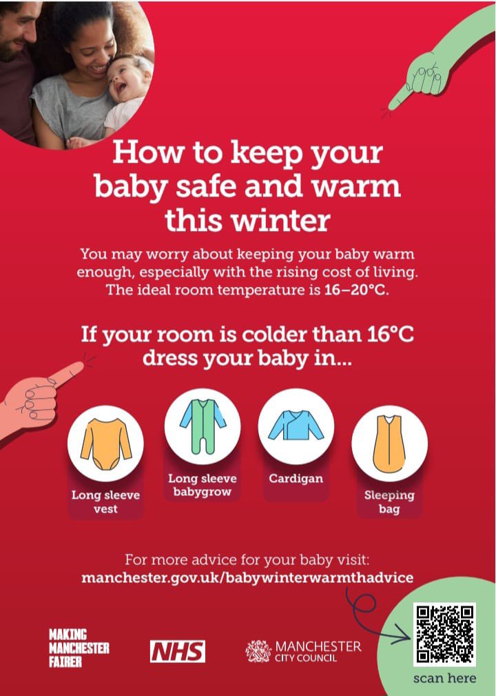 How to keep your baby safe and warm this winter. manchester.gov.uk/info/10050/hel…