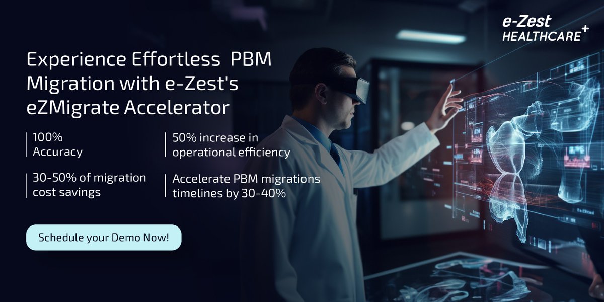 Experience Effortless PBM Migration. Say goodbye to complexity and hello to seamless migration with e-Zest's eZMigrate Accelerator! Let's talk! Schedule your eZMigrate demo now!