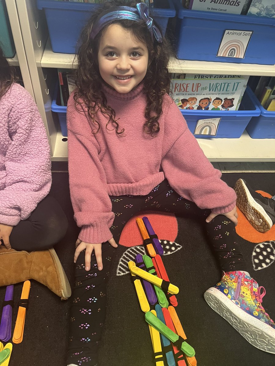 First grade Multisensory Math tally mark work!