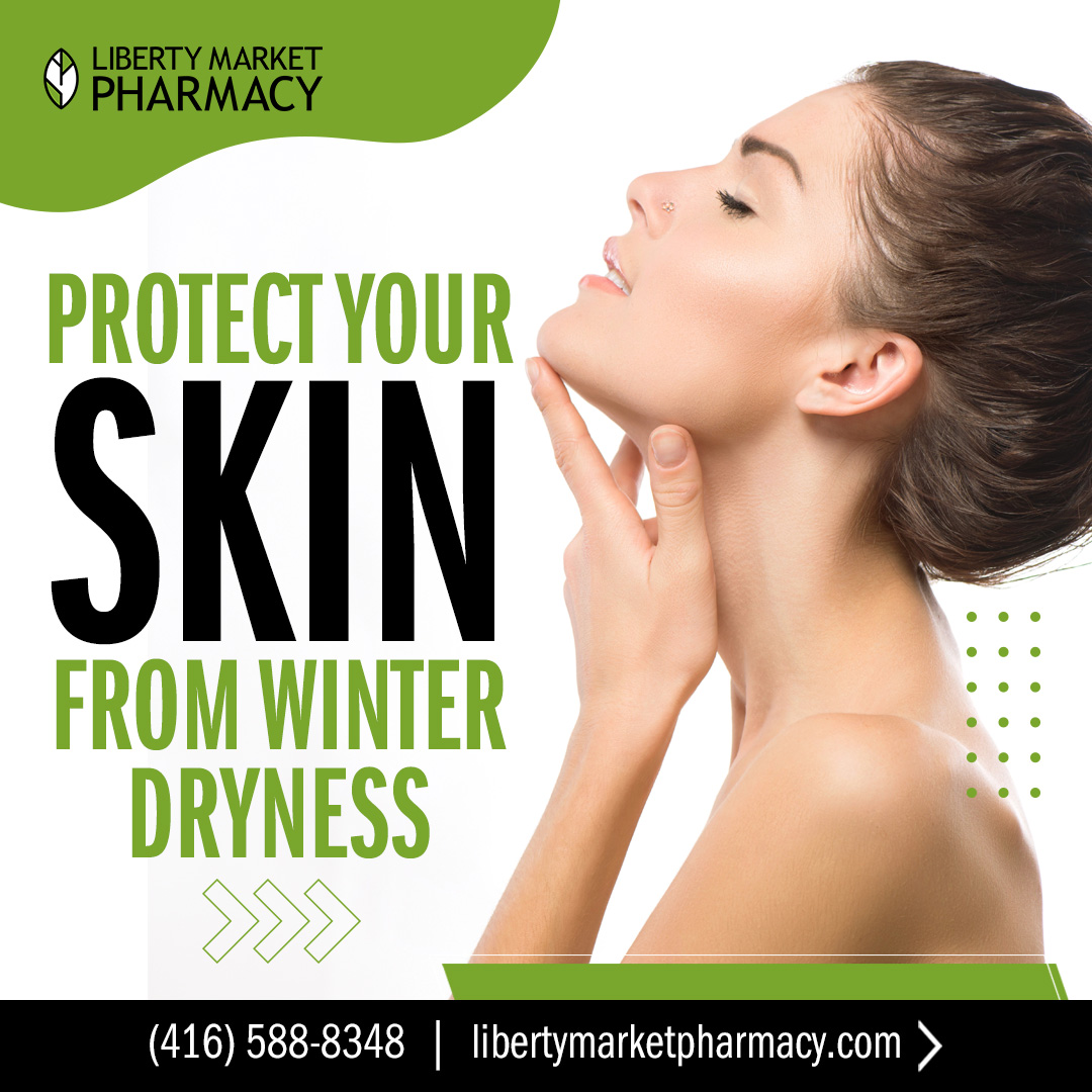 Be sure to hydrate your skin by drinking lots of water and moisturizing daily. Use sunscreen when getting outside and avoid very hot baths.
#skincare #skinprotection #dryness #skindryness #healthcare #healthyskin #libertymarketpharmacy #toronto #ontario