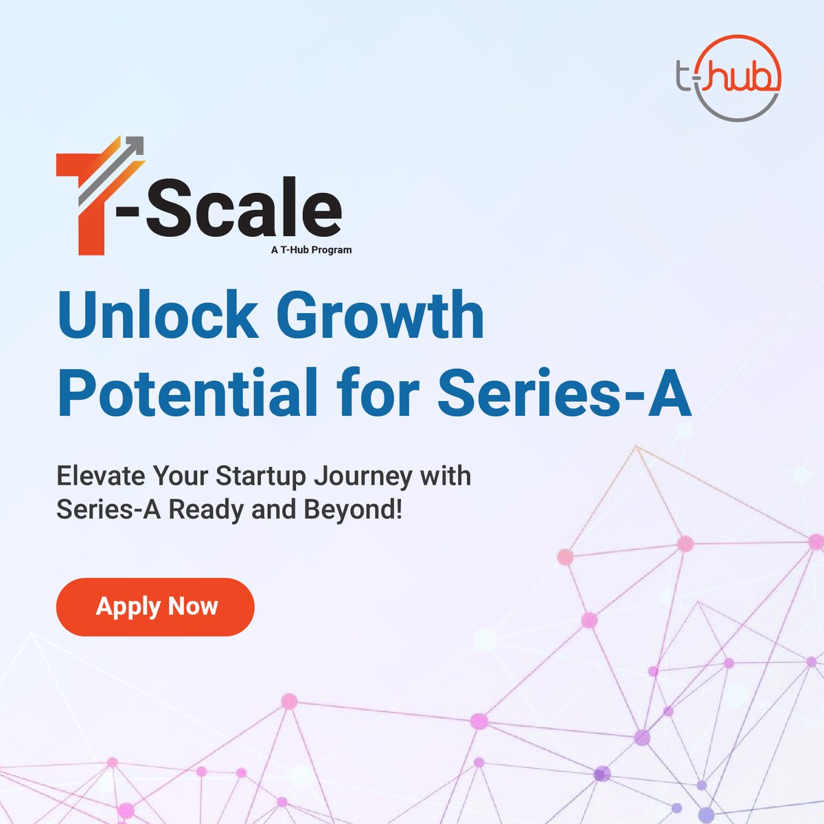 THubHyd's tweet photo. Impact on your Startup's meteoric rise, Join T-Scale!
Get your Startup Series-A Ready.
Boost credibility, attract investors & foster collaboration with T-Scale.
Apply: https://t.co/aELLVK12O7
#TScale #InnovateWithTHub https://t.co/Ch5pM2vxAs
