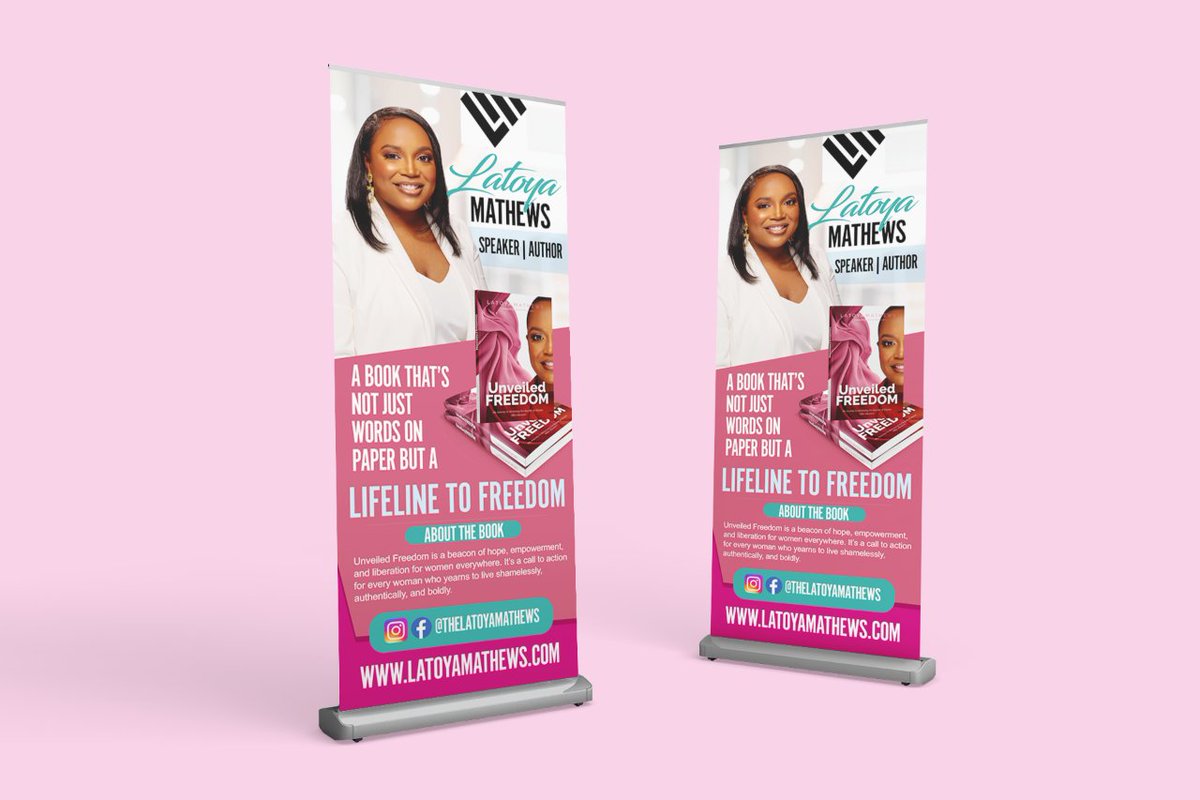 fmkmedia's tweet photo. Retractable Design &amp; Print for Mrs. Latoya Matthews. Thank you Latoya! 

For serious inquiries please email: felice@fmk.media and be payment ready! 
We take Afterpay! 

#graphicdesigner #graphicdesign #marketing #flyerdesign #squareflyers #retractablebanners https://t.co/VEzo7ipmdz