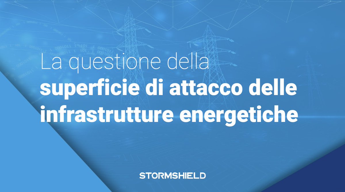 Infrastruttura energetica, #sicurezzainformatica e superficie di attacco

➡️ stormshield.com/it/notizie/inf…   #cybersecurity