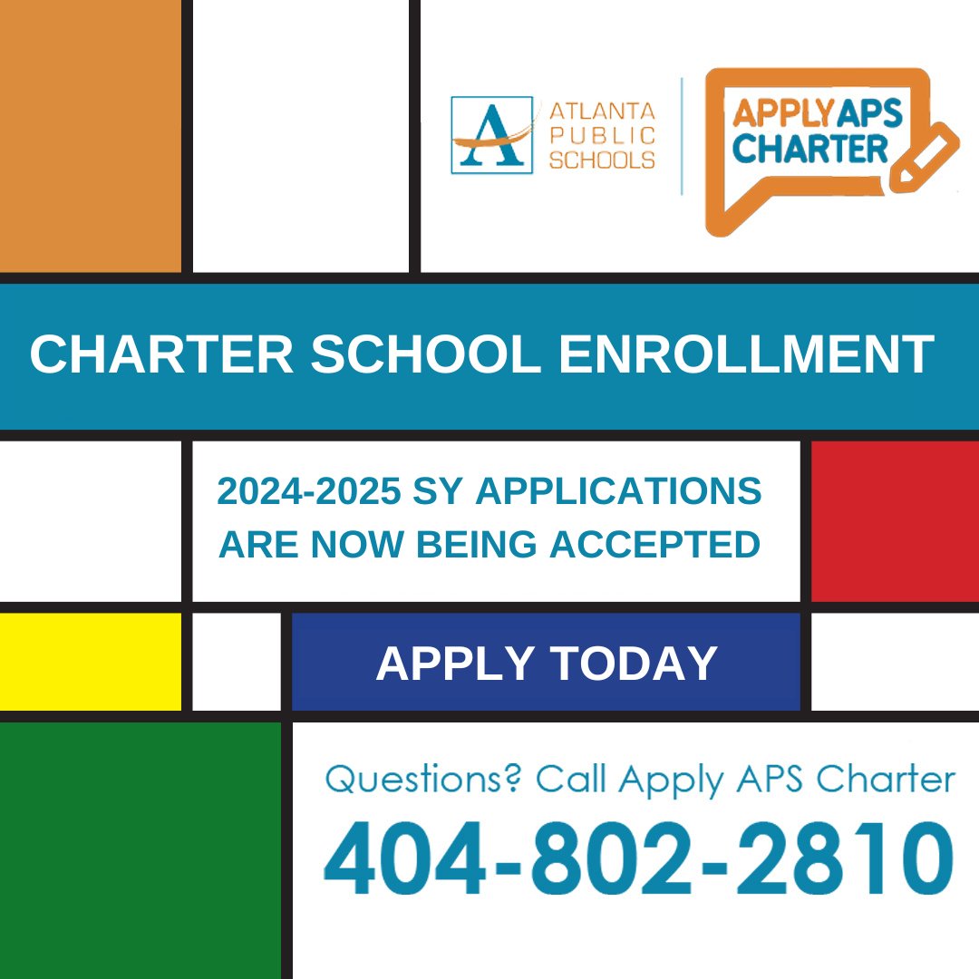 Charter School applications are officially OPEN! Don't miss out on securing your spot. Visit ApplyAPSCharter.org, click 'Apply,' and submit your application in just a few minutes. Hurry, applications close on Feb 29, 2024!