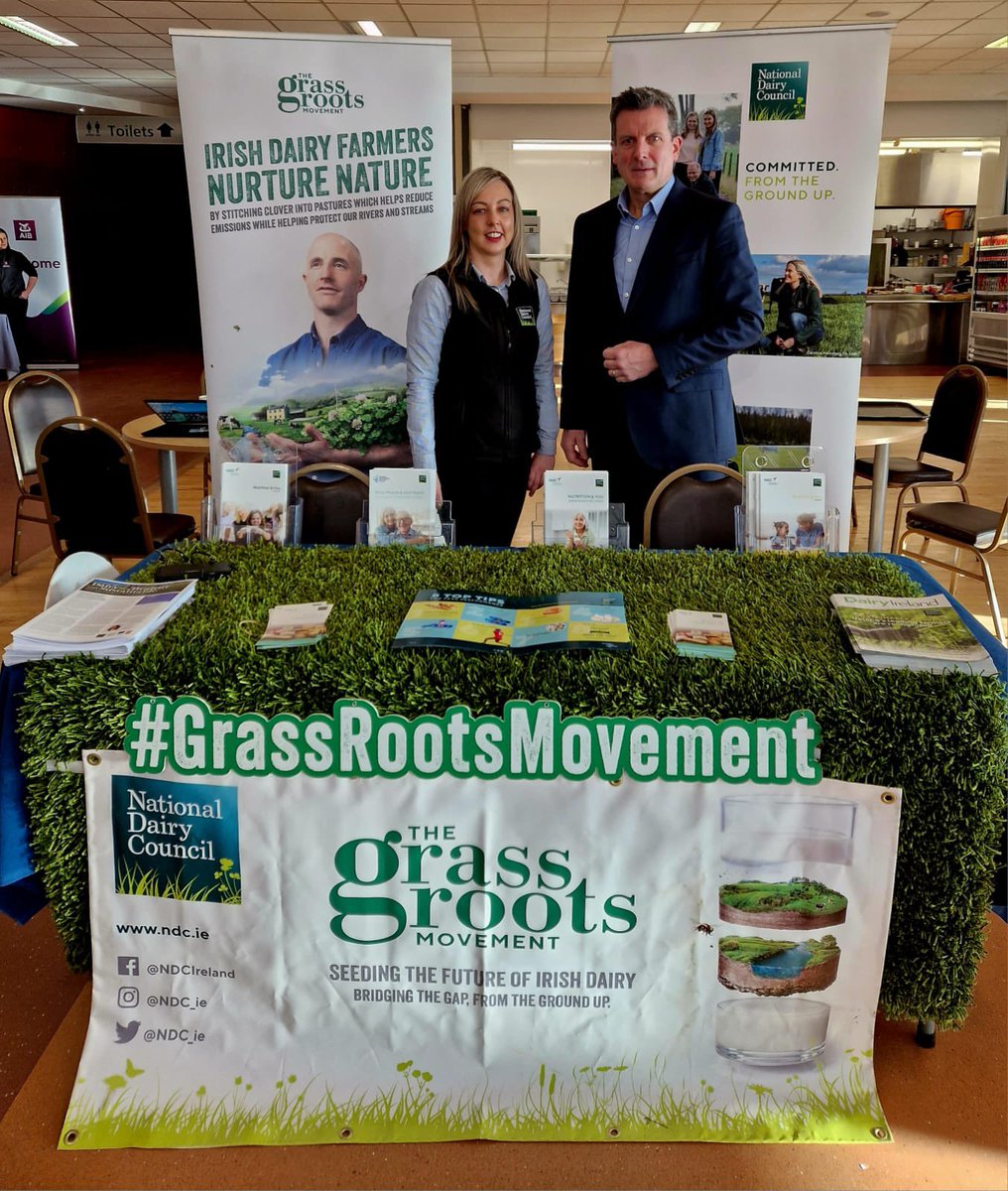 We’re delighted to attend @DairygoldCo_Op dairy farming event ‘A Positive Future’ in Fermoy today. Come visit our stand to chat with Majella McCafferty and Mark Keller 🐄🌱 #IrishDairy #Event #DairyFarming #APositiveFuture