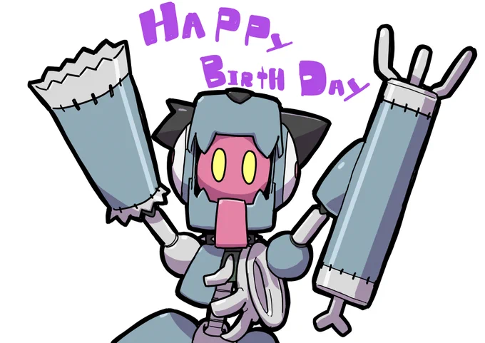以前なくらさんの誕生日に描いたイヌくん、イヌくん検定に合格できそうにない