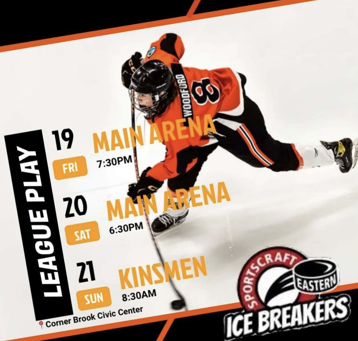 Catch your U18 AAA Steers Western Warriors back in action this weekend! Game 1 goes tonight at 7:30pm, drop by the Civic Center for some great women’s hockey. Dress warm and drive safe❄️ Let’s go Warriors🟧⬜️⬛️ #westcoastbestcoast