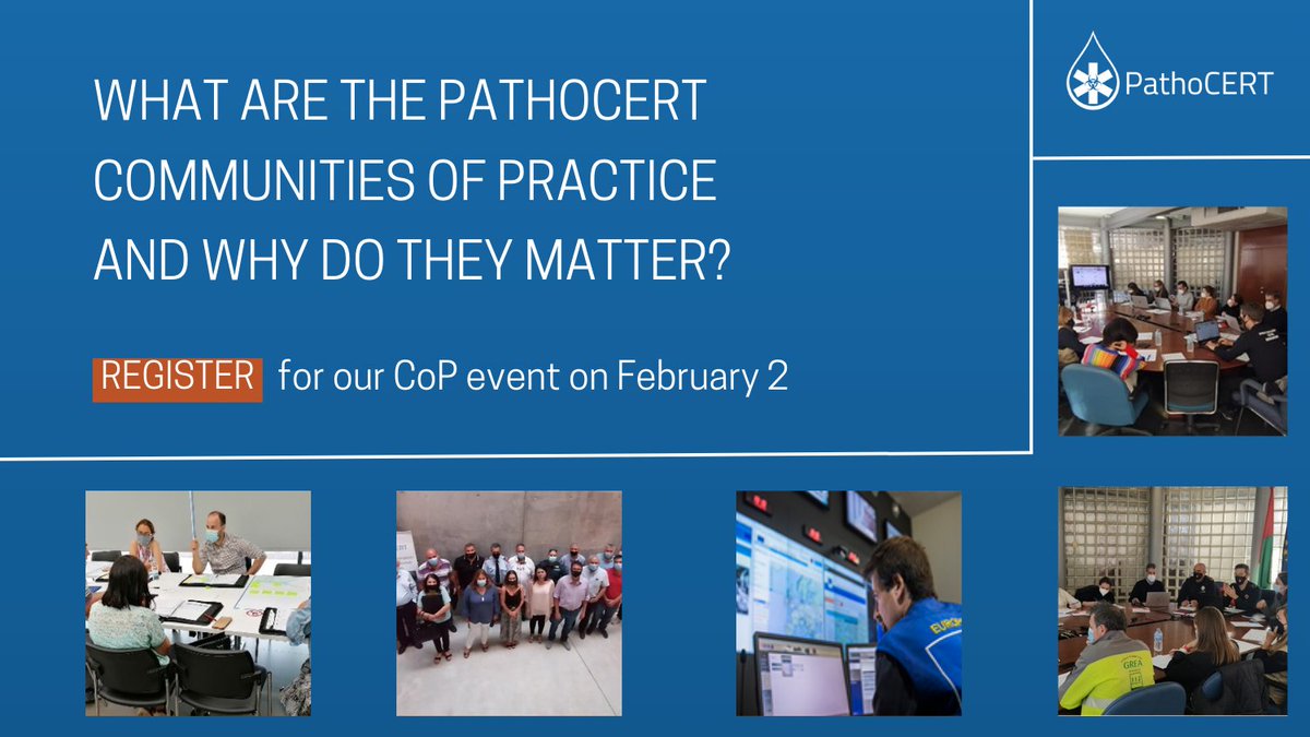 🤝 Explore <a href="/pathoCERT/">PathoCERT</a> European Community of Practice at our dedicated page 👉pathocert.eu/communities-of…

🔔If you want to dive deep into PathoCERT #CoP, DON'T MISS our upcoming online event on 🗓️February 2 from 10:00 to 12:00 PM (CET).

🔍Free Registration: buff.ly/425w6Pv